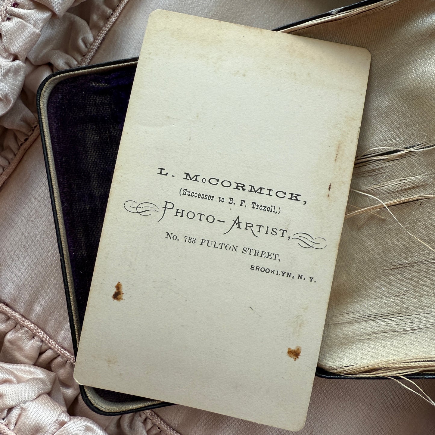 Antique Dog CDV Carte de Visite Photograph