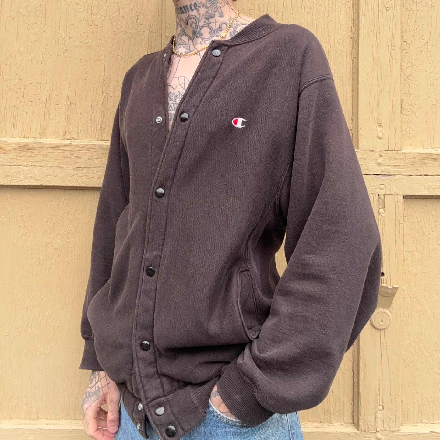 1990s Champion Reverse Weave Sweatshirt Cardigan